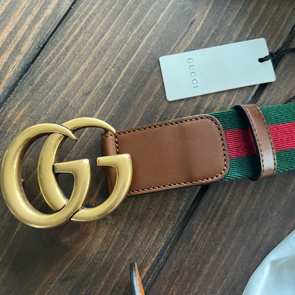 Gucci Web Belt with double G buckle - Picture 4 of 5